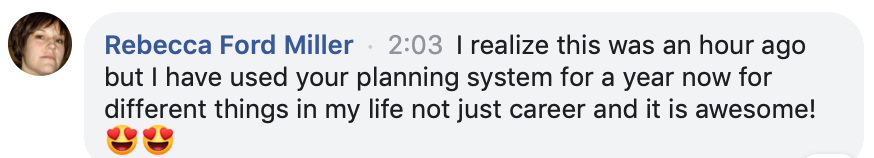 Rebecca's Planner Feedback