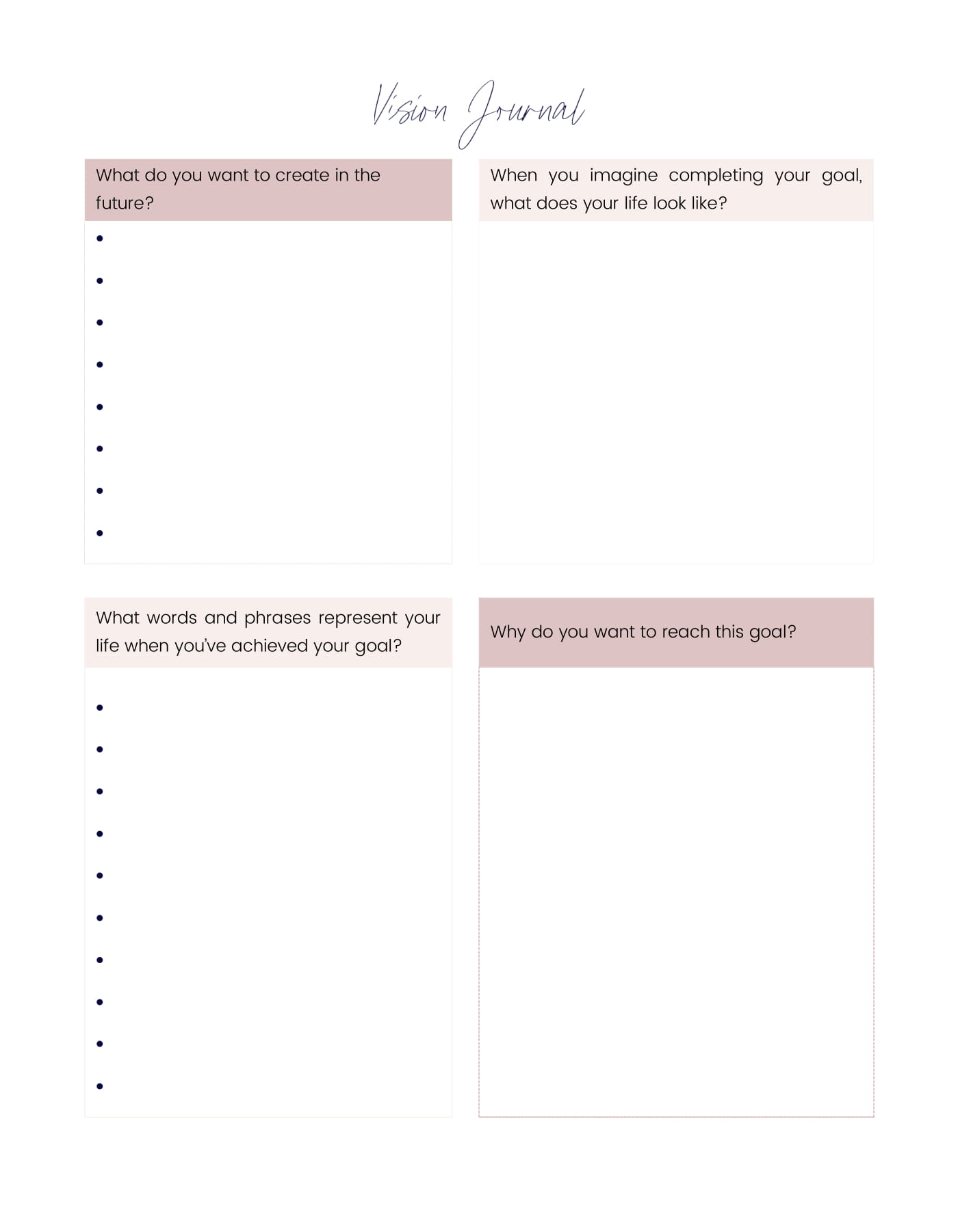 Vision Journal of the Planner